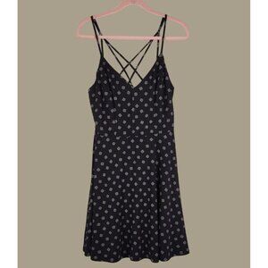 Stitch Fix Nine Britton Black Lizzy Brushed Knit Criss-cross Back Dress XL NWT